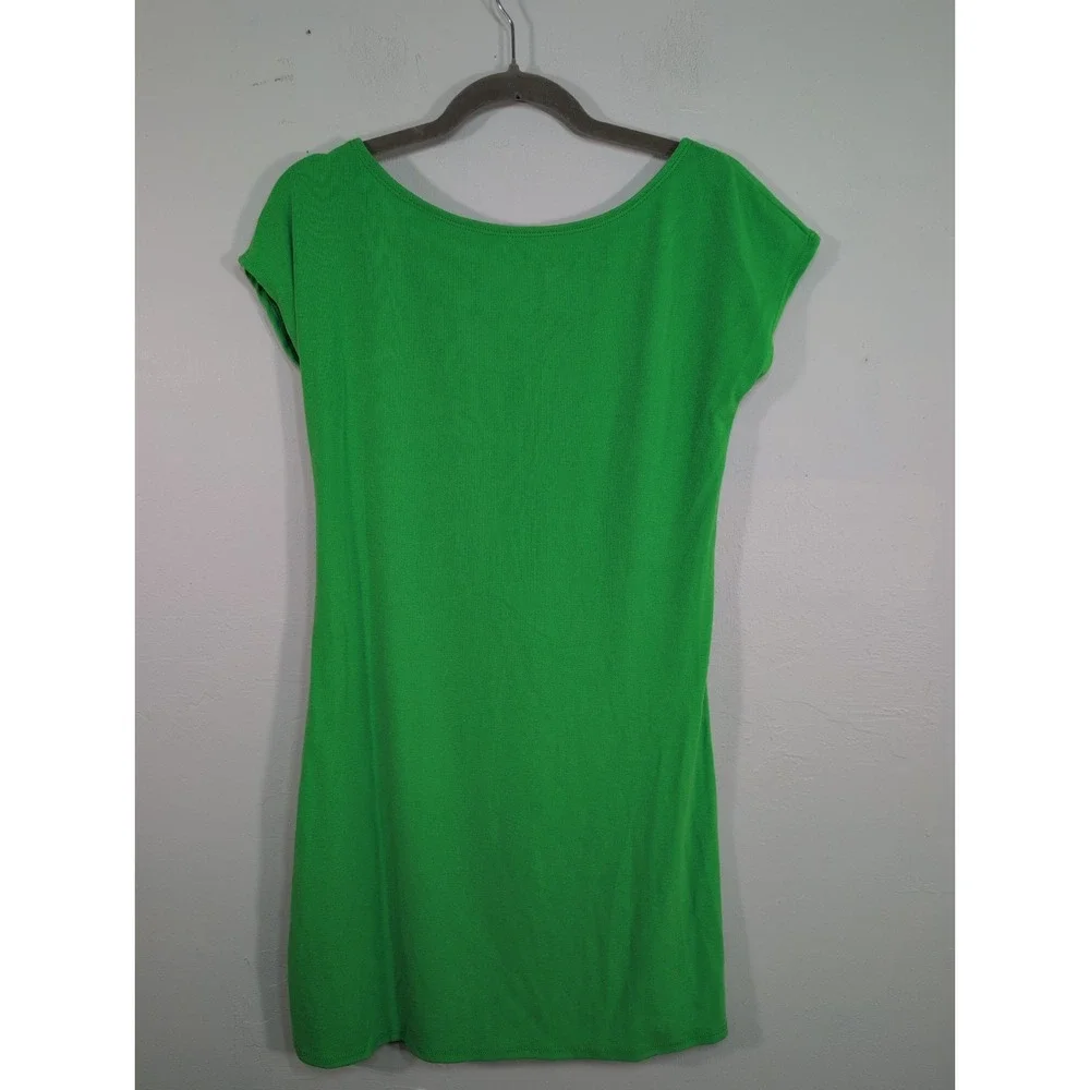 Free People Beach Rosalia Low Back Mini Dress Green Size L New
